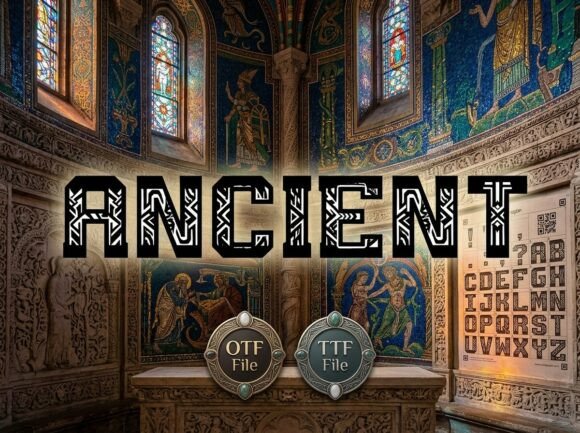 Ancient: A Tribal Geometric Display Font for Epic Projects