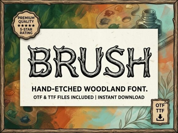 Brush: The Wild and Woody Display Font for Bold Brands