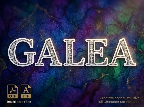 Galea: Commanding Attention with a Decorative Display Font