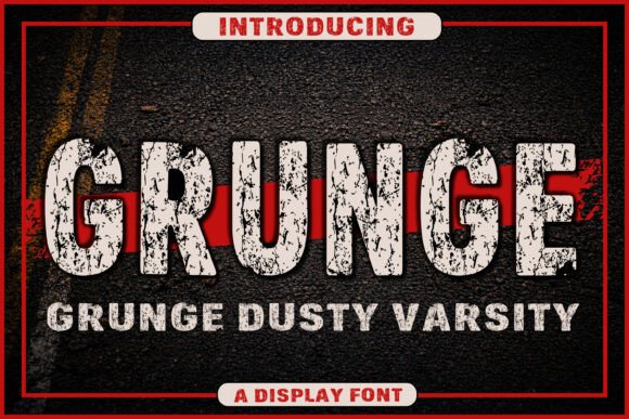Grunge Dusty Varsity: The Rugged Typeface for Bold Branding