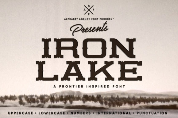 Iron Lake: A Bold Display Font with Western Soul