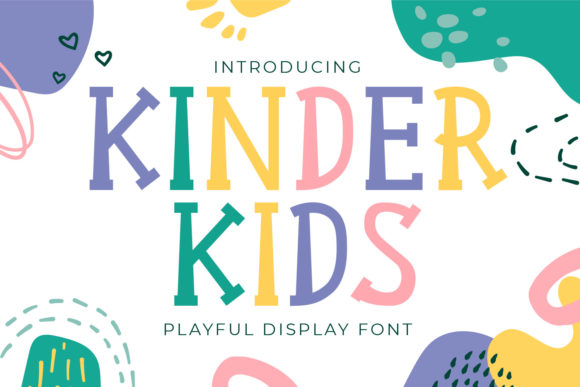 Kinder Kids: A Playful Typeface for Whimsical Designs