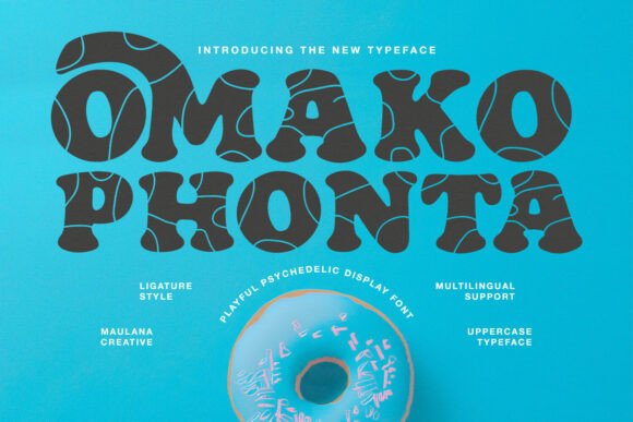 Omako Phonta: A Psychedelic Typeface for Bold Projects