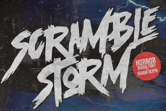 Scramble Storm: The Graffiti-Styled Display Font for Bold Designs