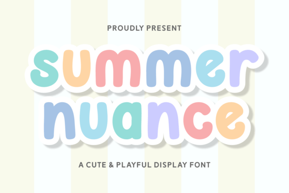 Summer Nuance: A Display Font with Casual Charm