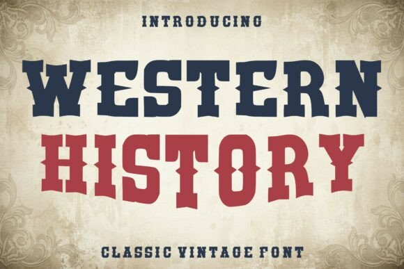 Western History: Authentic Vintage Font for Bold Designs