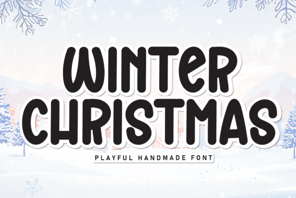 Winter Christmas: An Illustrated Display Font for Festive Design