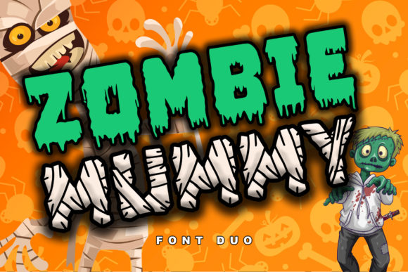 Zombie Mummy: A Display Font with Playful Character